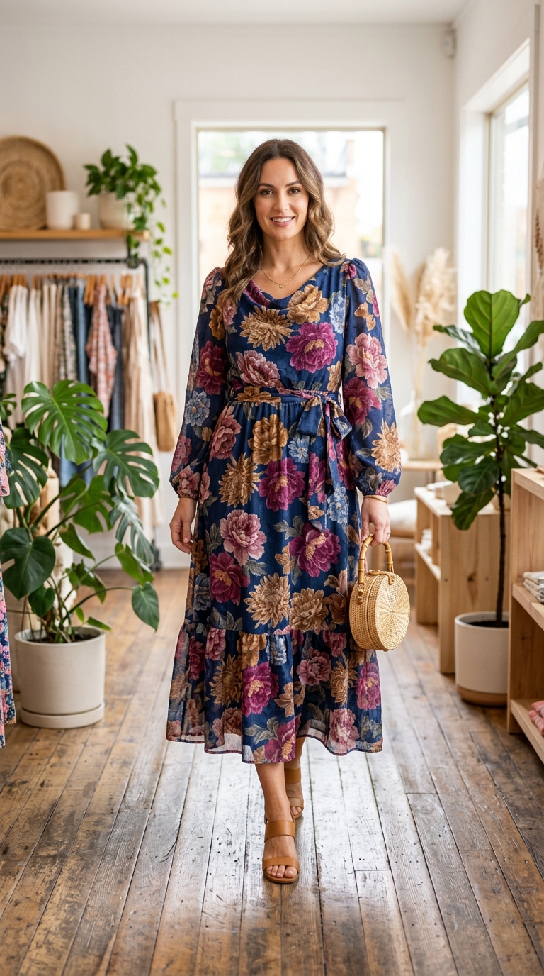Elegant Embroidered Ladies Lawn Dress