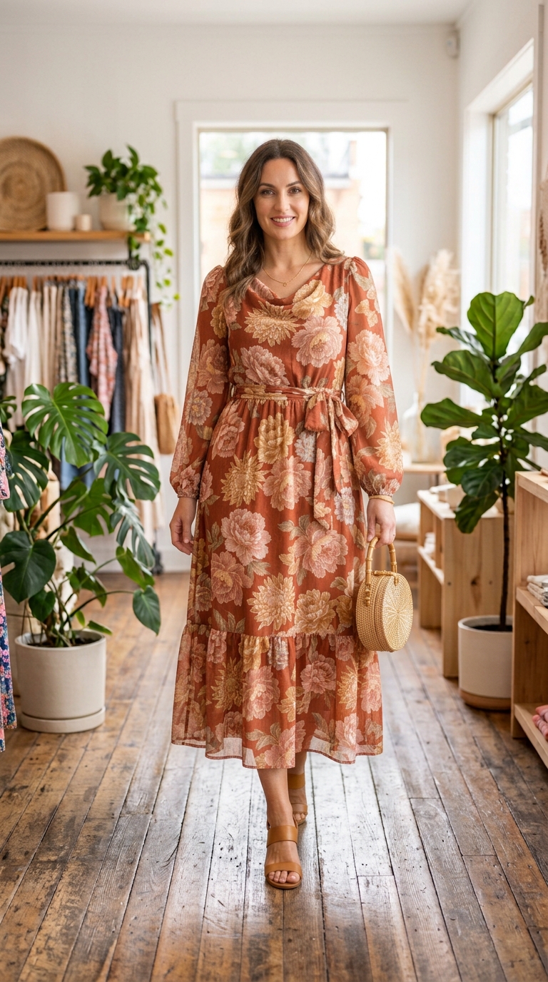 Elegant Embroidered Ladies Lawn Dress