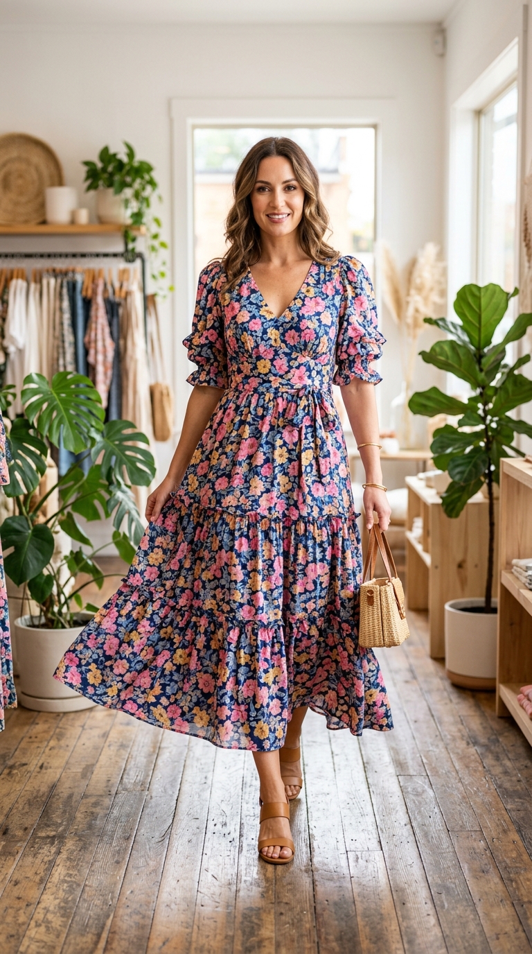 Elegant Embroidered Ladies Lawn Dress