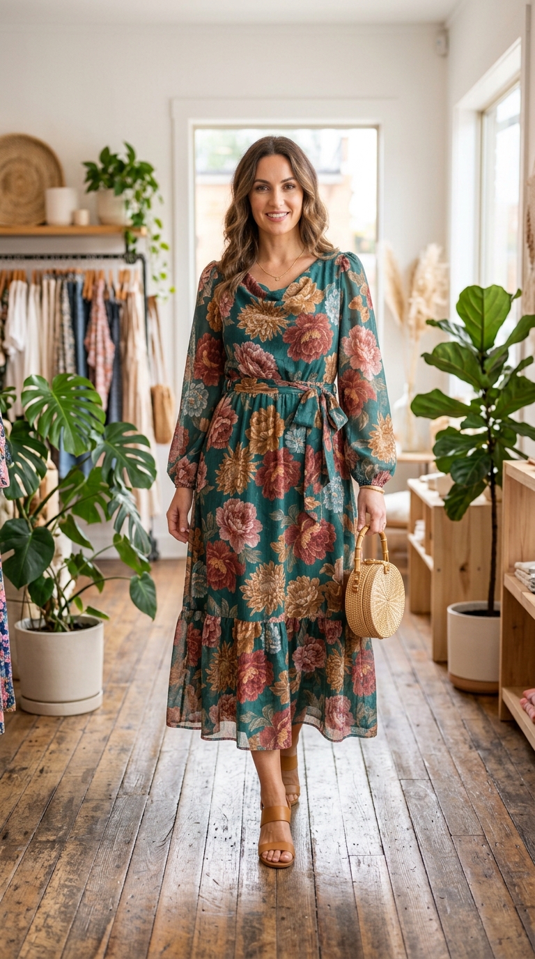 Elegant Embroidered Ladies Lawn Dress